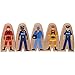 Constructive Playthings Wooden Community Helpers 25-Piece Wood Block Play Figurine Set, Freestanding Inclusive and Diverse Wood Toy Figures for Kids Ages 3+