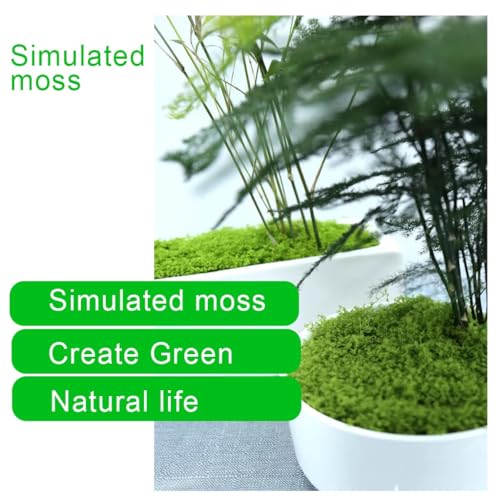 Artificial Moss Decorative Preserved Moss Topiary for Entryway Decor Hotel Lobbies(4 Size)