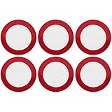 6-teilig (1 Set) Flirt by Ritzenhoff & Breker Doppio Rot Speiseteller-Set 6tlg.