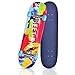 HYKCSS Patineta para Principiantes Rueda Luminosa Arce Canadiense Doble Cubierta De Patada Concave Cruiser Patineta Acrobática Patineta Completa 31"X 8" Patineta Estándar De Arce De 7 Capas