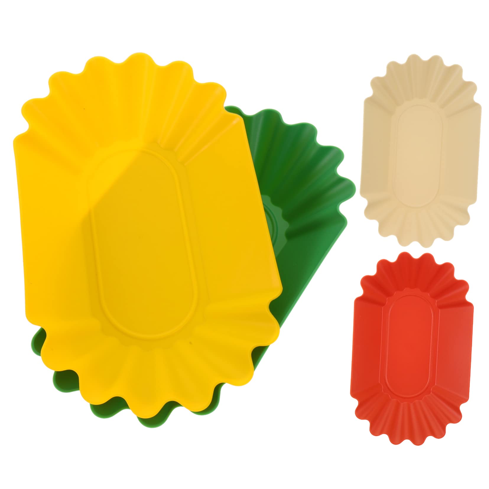 STOBAZA Green Countertop Coffee Sample Tray Bean Plate Bakery Measuring Display