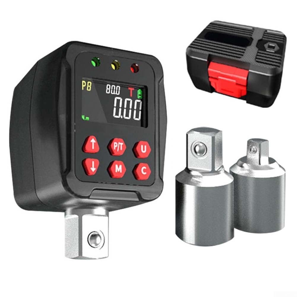 Clé adaptateur dynamométrique numérique haute précision ±1% Minhe 0,9-340 Nm avec 4 unités