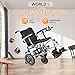 DeerPlanet Ultra Lightweight 27 lbs Foldable Electric Wheelchair for Adults, Compact All Terrain Motorized Wheelchair for Seniors Portable Power Wheelchair with Brushless Motors Movable Battery