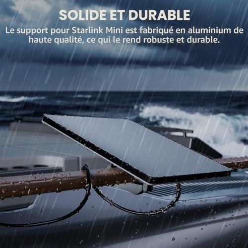 daboot Starlink Mini Support de toit Starlink Mini 1,2 à 4,8 cm pour accessoires satellite, convient pour voiture, camping-car, véhicule – vue 8