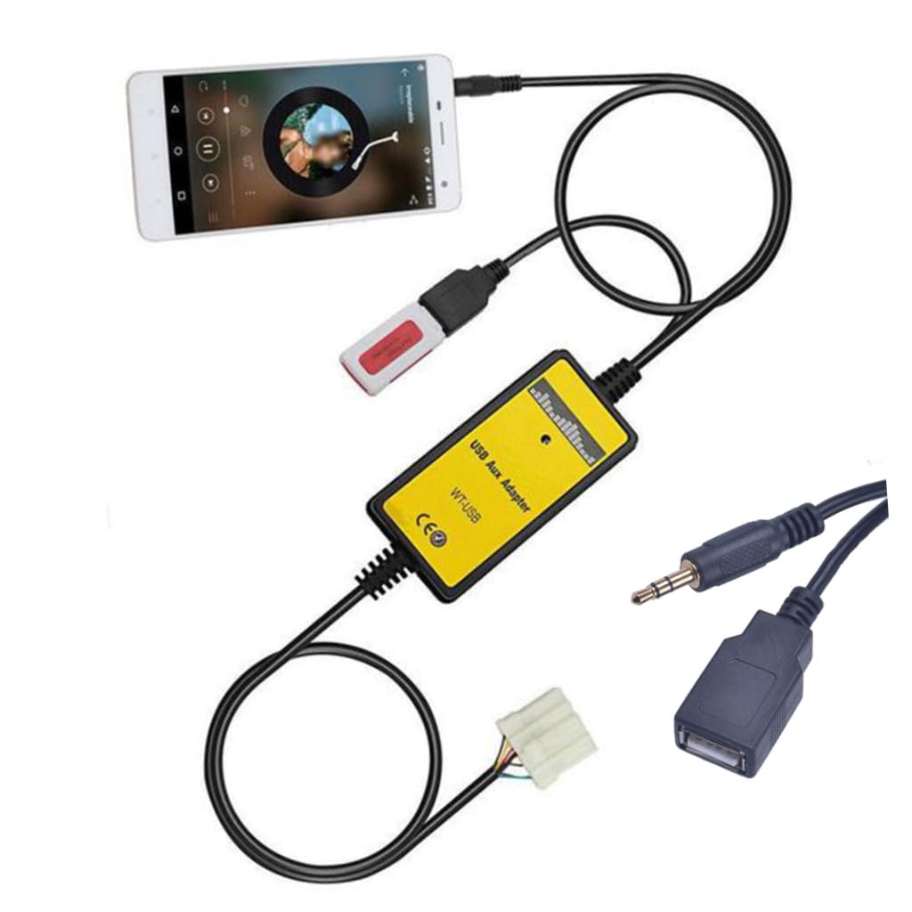 Adaptateur USB pour Autoradio Voiture Interface CD Numérique | Plastique, Lecture Disque Usb, Amplificateur Intégré, Compatibilité Sdhc et Modèles 2002-2011