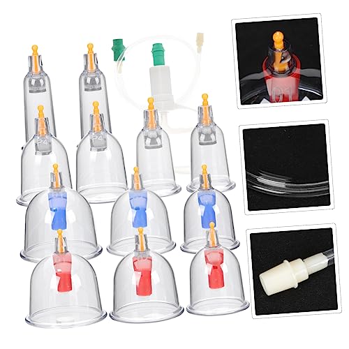 Tazas de ventosa Healeved para cupping en casa, kit de terapia china para belleza y bienestar, bordes suaves y diseño duradero para auto-masaje en el hogar miniatura 4