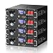 48V 100Ah Server Rack LiFePO4 Lithium Battery 4 Pack,Max. 20.48kWh Capacity | Built-in 100A BMS, Low-Temperature Resistant Cells, LED Display, for Solar Energy Storage, Home Backup Power