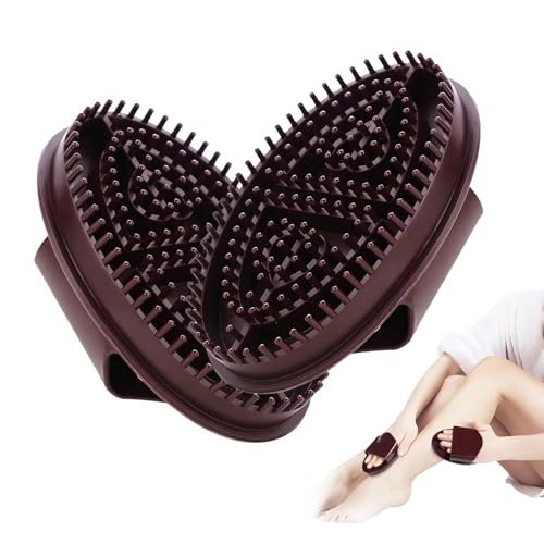 LUHOCIY 2 Pièces Brosse de Massage Ventre, Professionnel Brosse Massage Ventre, Meridian Massage Brush, Matériau sûr, Facile à Nettoyer, Utilisé pour...