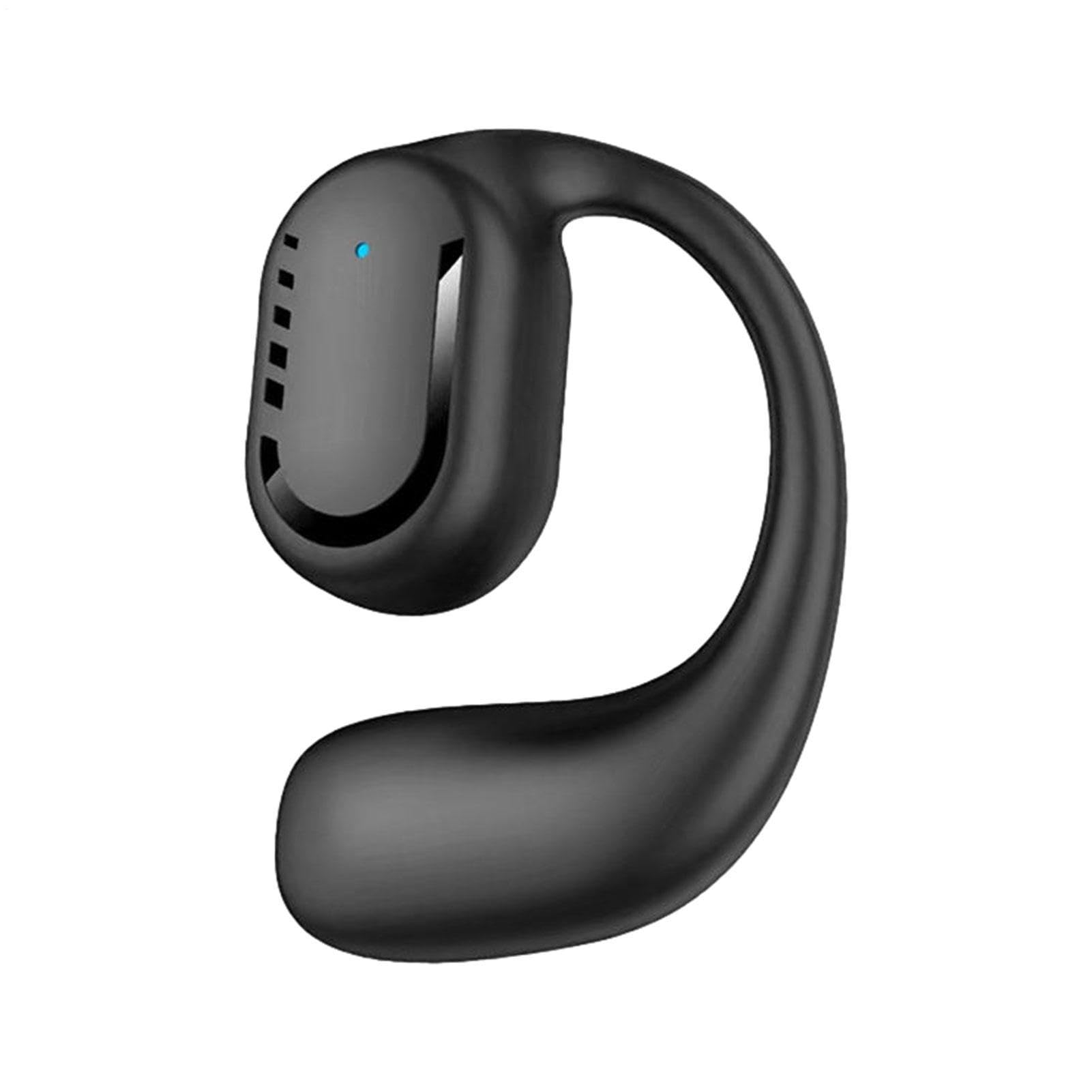 Auricolari senza fili, cuffie senza fili con microfoni, auricolari da 5,3 cm, cuffia business monoauricolare con risposta vocale per camionisti, corsa, running