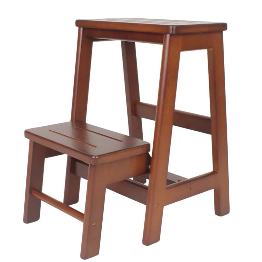 Escabeau pliant pour petit espace | Échelle pliante en bois stable et robuste 120 kg