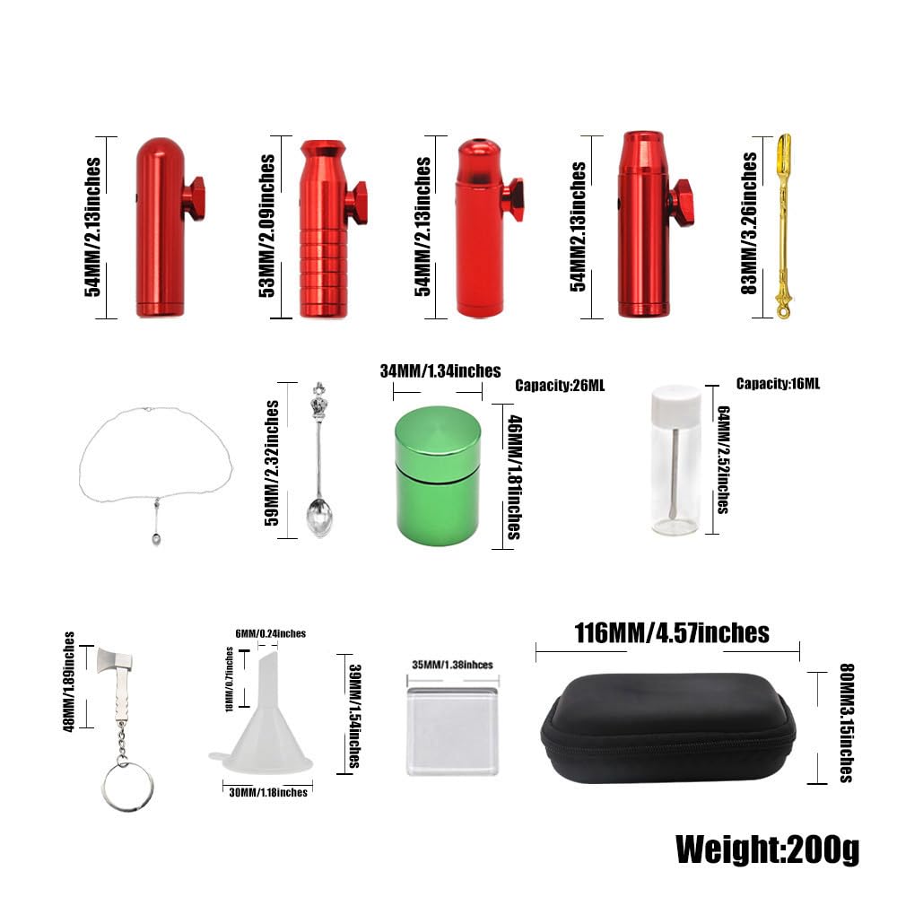 Juego de dispensador de especias de cocina con bolsa de almacenamiento, botella de especias portátil de cocina, botella de especias a prueba de fugas para viajes al aire libre y camping (rojo)