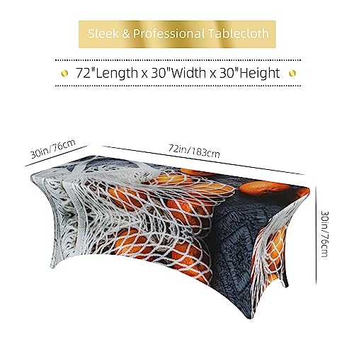 Nappe rectangulaire extensible universelle 1,8 m contre les plis, lavable en machine - 7