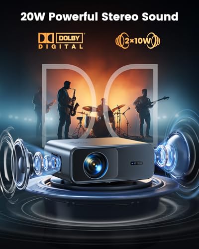 Image of [Official Google TV]Smart Projector 4K Supported with WiFi & Bluetooth, Built-in Official Apps, GoogIe Voice, Outdoor Movie Projector with DoIby Audio, Auto Focus, Home Theater Proyector WIMIUS G1