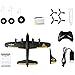 B17 Remote Control Glider, 2-Channel RC Foam Airplane, B17 Flying Fortress Bomber Replica Electric RC Model with 6-Axis Gyroscope, Removable Battery, EPP Material, 55g Lightweight