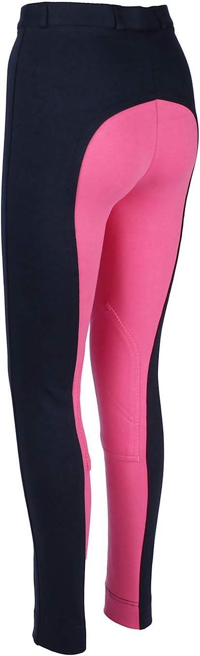 Horse Riding Child Soft Stretchy Jodhpurs JODS JODPHURS Child/Girls Cotton Lycra Soft Jods Knee Patch Equestrian Jodh
