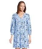 Lilly Pulitzer Women's Cass Dress, Bonaire Blue Coastal Constellation