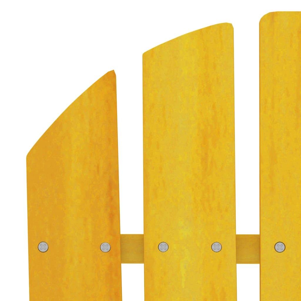 Solivagant Sedia Giardino Adirondack in Legno Massello di Abete Gialla,Giallo,8.15kg