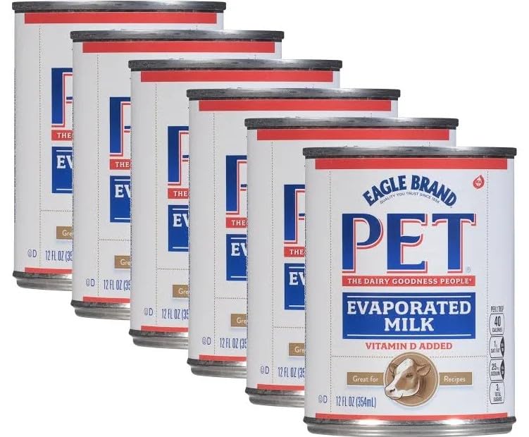 Pet Evaporated Milk, pack of 6