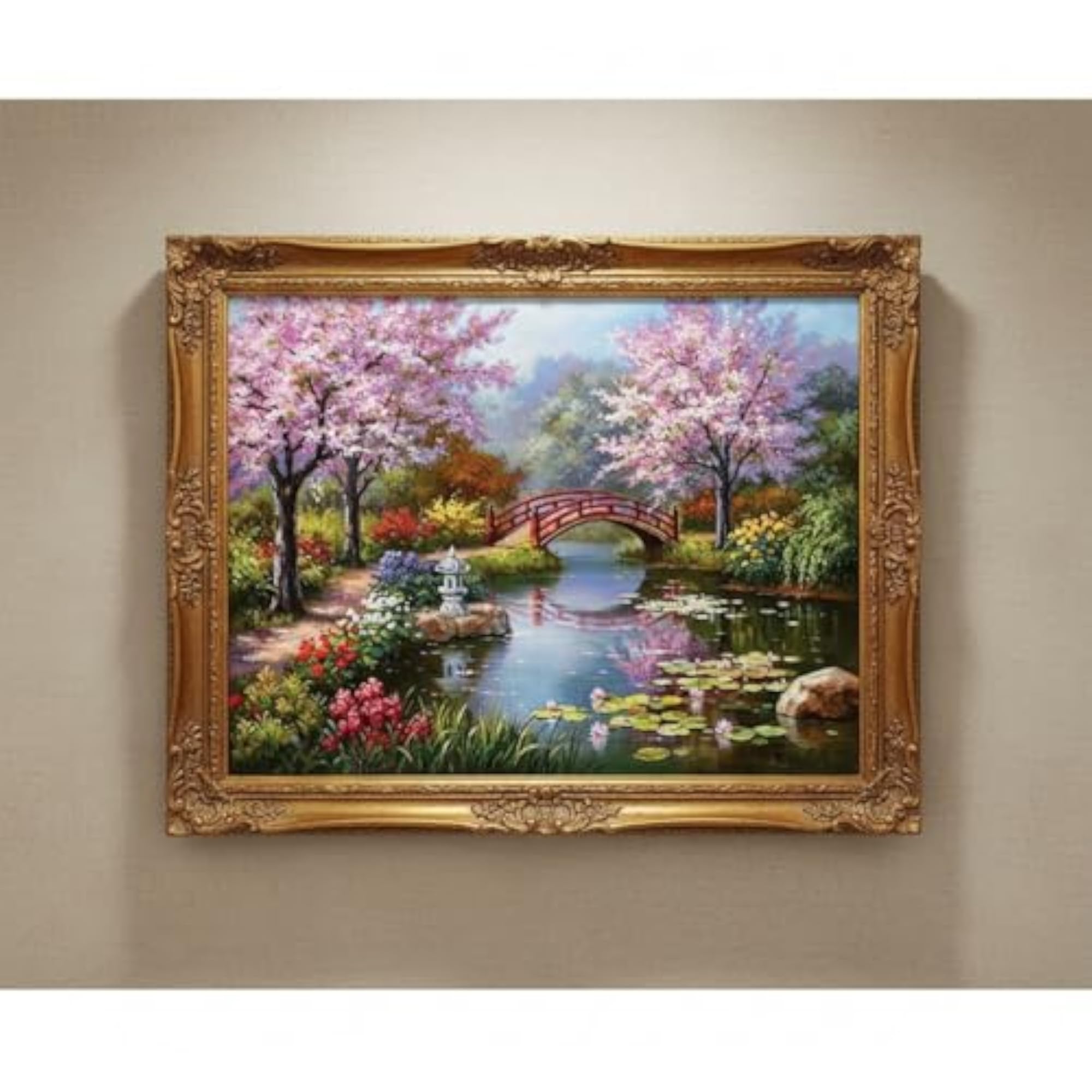 DIY 5D Diamond Painting Kit, River Bridge Design for Home Décor