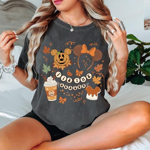 Halloween Walt Disneyworld This is The Season Shirt, Halloween Cartoon Characters Tıs The Season Tee, Comfort Colors Fall Season Shirt, Family Halloween Trip T-Shirt, Halloween Vacation Gift4