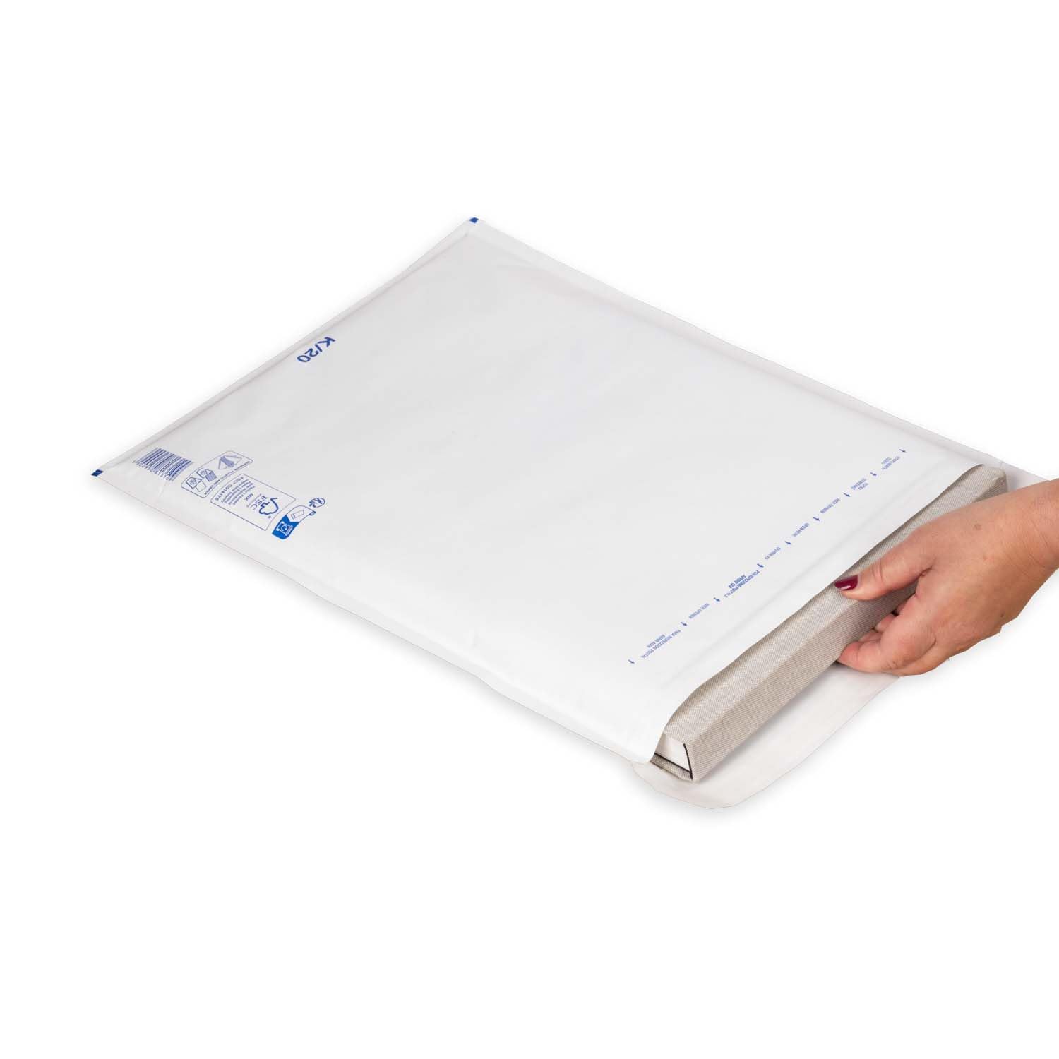 smiley pack Luftpolstertaschen Größe K10 Weiß 370 x 480 mm (300 Stück)