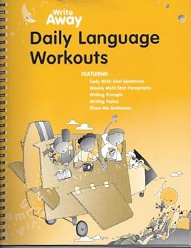 Spiral-bound Write Away Daily Language Workouts Book
