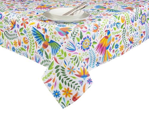Nappe rectangulaire coton polyester lavable pour repas de famille Excelsa 140x240 - 5