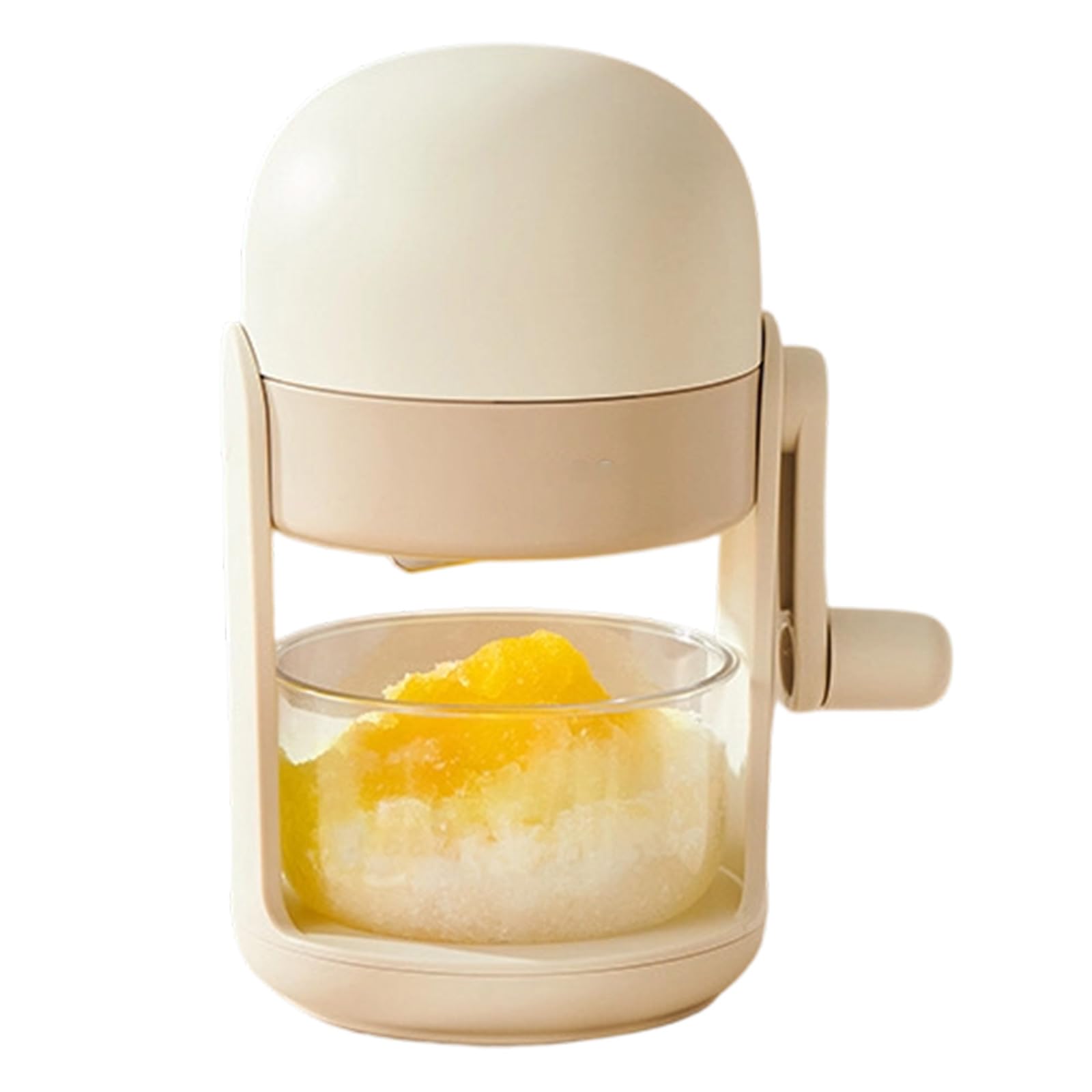CUNZJIA Manual Ice Shaver for Homemade Snow Cones Portable Hand Crank Easy to Clean Lightweight Construction
