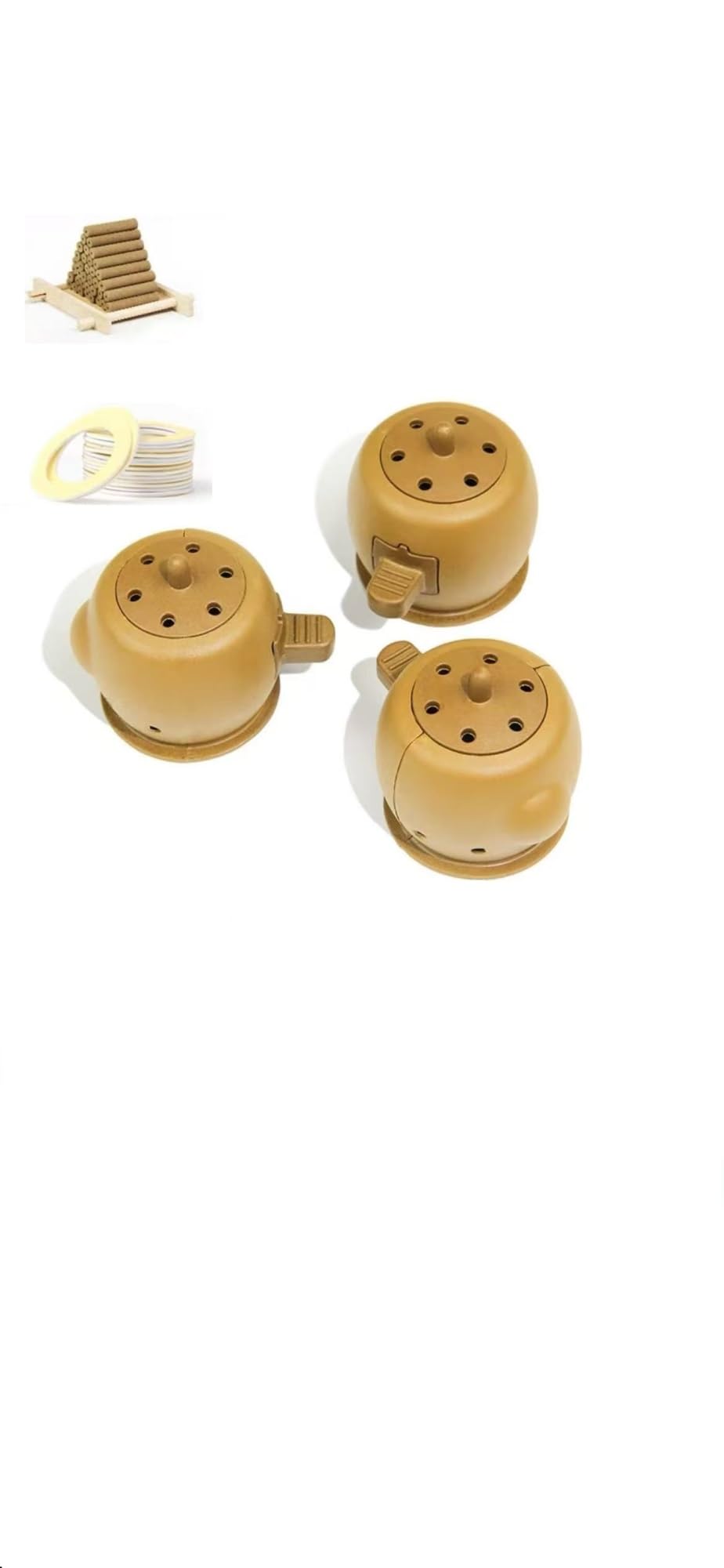 GFJryET Moxa sticks, Pure Moxa Sticks, 3pcs Moxibustion Box 120pcs