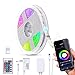Produktbild B.K.Licht - RGB LED Strip - WiFi LED Streifen steuerbar mit Smartphone und Fernbedienung und kostenloser App - kompatibel mit Alexa - 3m