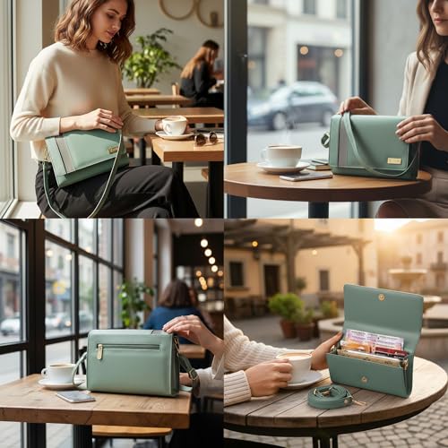 Image of ALSU Women's trendy Sling Bag | handbag | purse | crossbody bag| deattachable straps | adjustable straps |card slots side bag| phone pocket