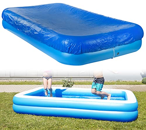 Speeron Zubehör zu Aufblasbarer Pool XXL: Aufblasbares Jumbo-Planschbecken inkl. Abdeckung, 305 x 183 x 51 cm (Kinderpool mit Abdeckung, XXL Planschbecken, groß)