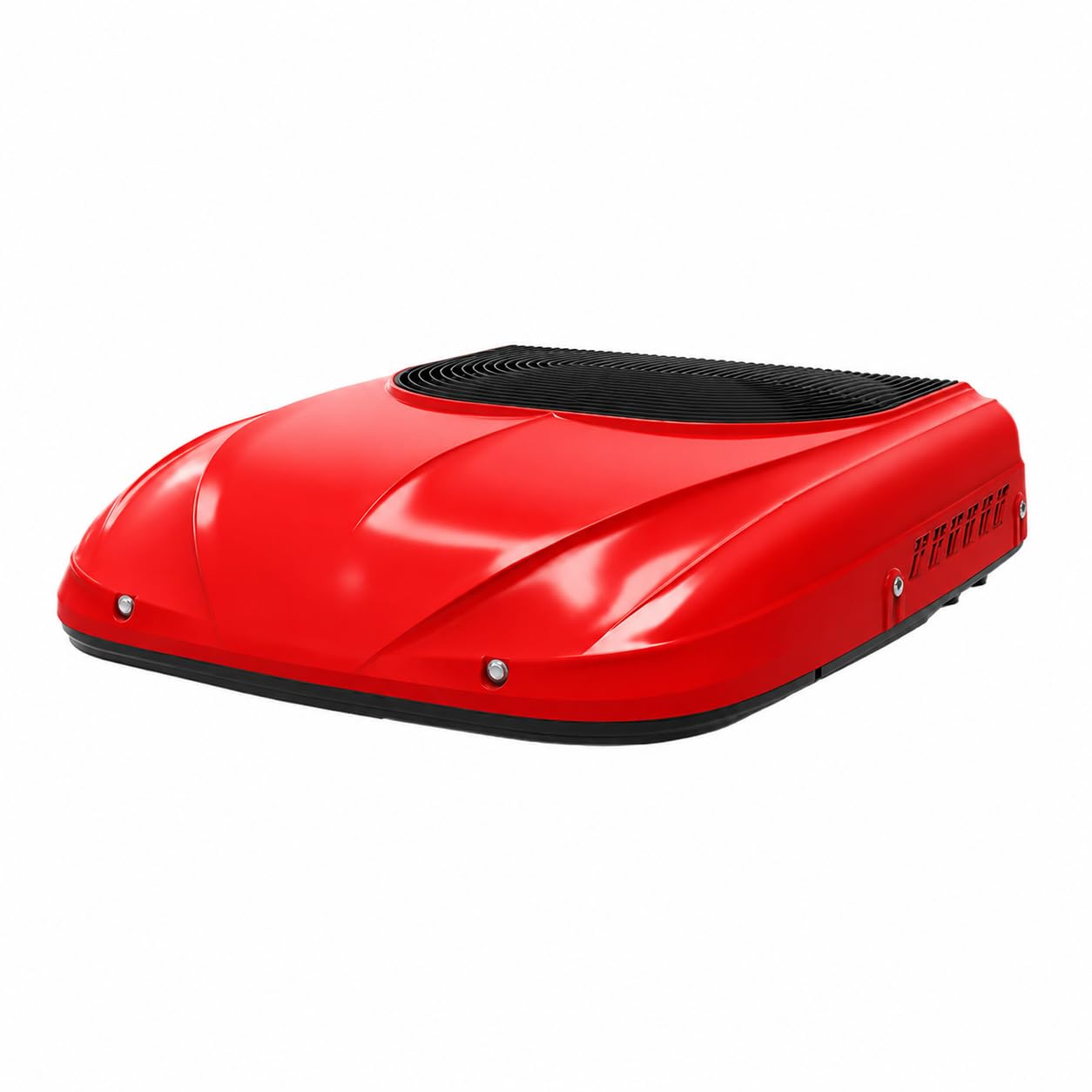 12V/24V Rooftop DC Air Conditioner,RV Rooftop Air Conditioner, Caravan Air Conditioning,5450–6100 BTU, Inverter Truck Cab Air Conditioner with Remote Control & Low Voltage Protection Red-12v