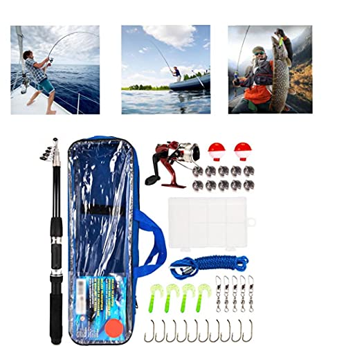 Teleskop Angel Und Spinnrolle Combo Set Linie Angeln, Angelköder Kit & Zubehör – Bild 5