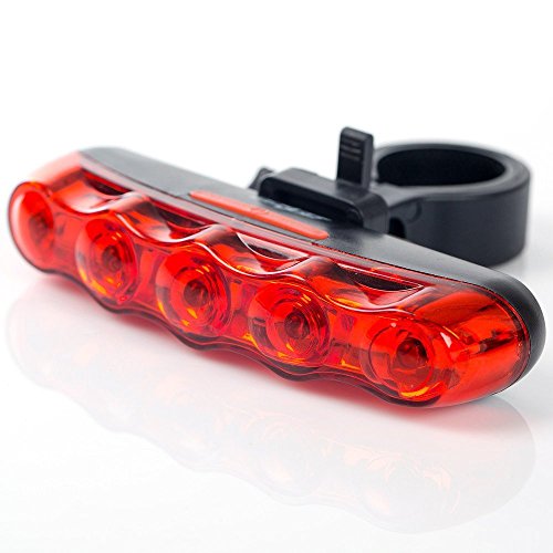 Bike Rear Light Waterproof Warning Safety Tail Light - Super Bright Bicycle Back Lamp for Mountain Bike, Any Road Bike - Easy to Install
