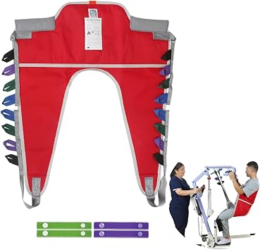EZ Assistive Sit to Stand Sling,Lift Patient Aid Padded Sling and Stand Assist with Back Support,Patient Lift Sling Works with Most Mobility Aids & Equipment Large