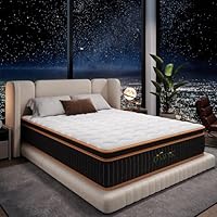 Ovwyk Queen Mattress 10 Inch, Hybrid Mattress Queen Size Bed in a Box, Memory Foam and Individual Pocket Springs, Edge Support, Motion Isolation & Pressure Relief, Medium Firm, 365-Night Trial