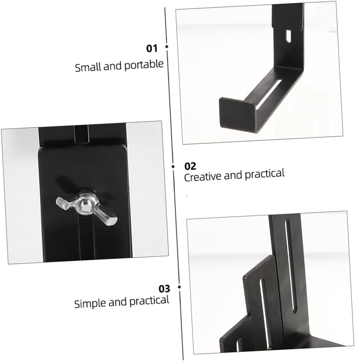BESTonZON Flower Pot Stand for Outdoor Railing 4-Piece Deck Mount Bracket Hanger for Square Planters Sturdy Plant Holder Easy Installation for Gardens and Balconies