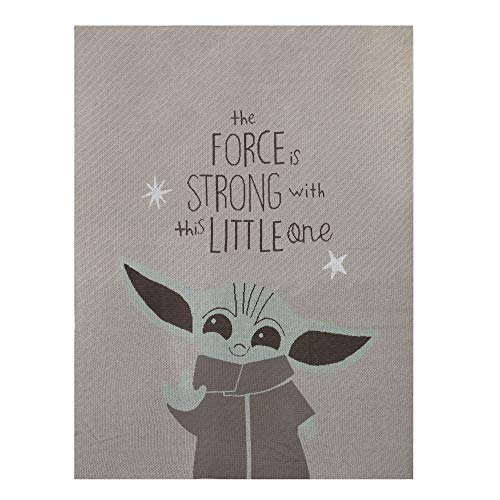 Image of Lambs & Ivy Star Wars Baby Yoda Mandalorian Grogu/The Child Knit Baby Blanket