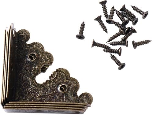 Miniatura 4 de 4 protectores decorativos de esquina triangular, protectores de esquinas de caja, protectores de esquinas para muebles, protectores de esquinas de