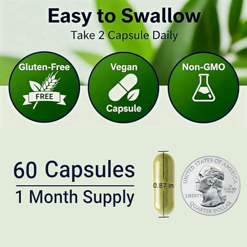 Opti Health Sea Moss Capsules with Ashwagandha & Ginger (60 ct) — view 4