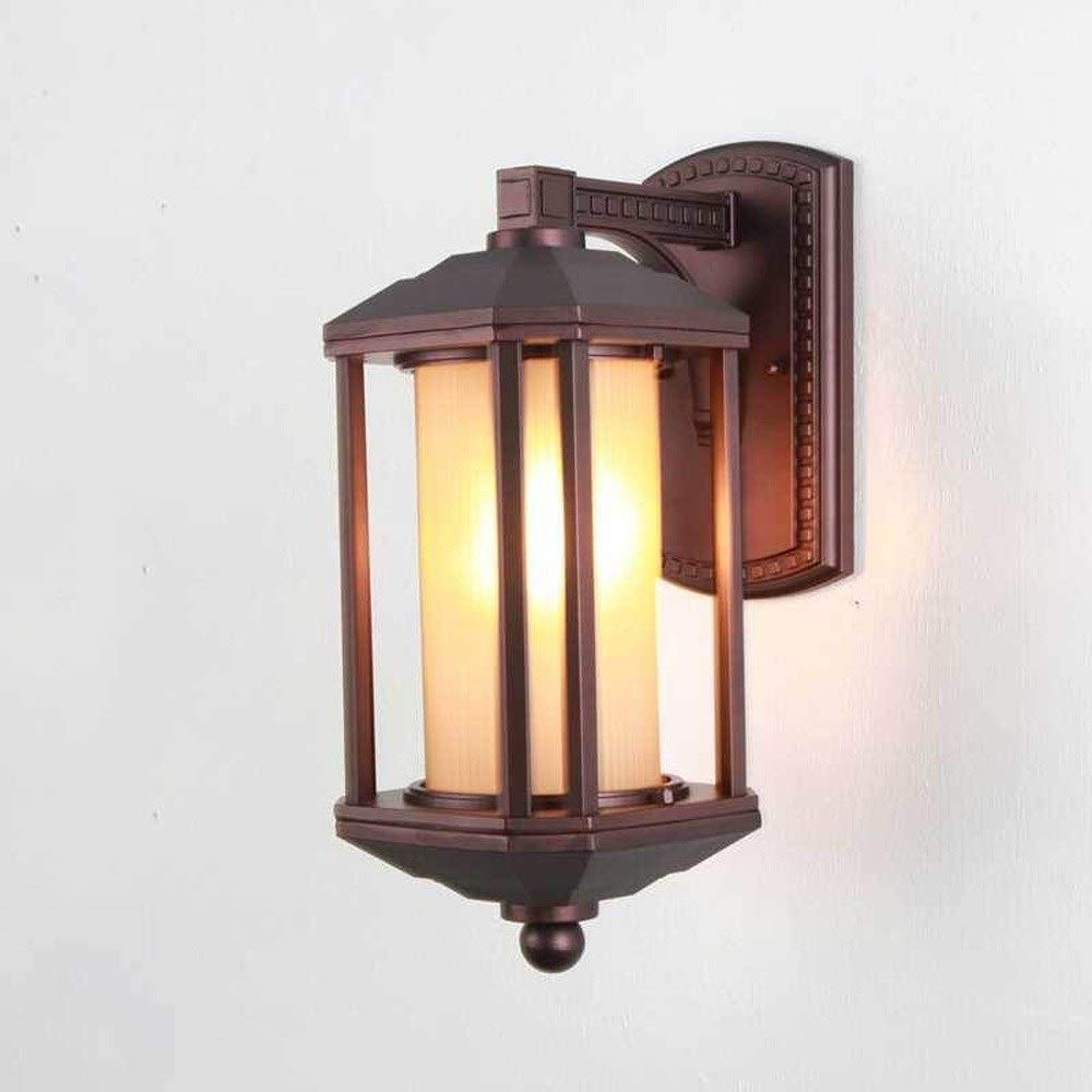 Ściana światło chińskie V-inteage na zewnątrz wodoodporne aluminiowe szklane latarnia zabytkowa willi do drzwi sconce ogrodowe patio weranda dekoracje balkonowe ścienna, zawieszka l