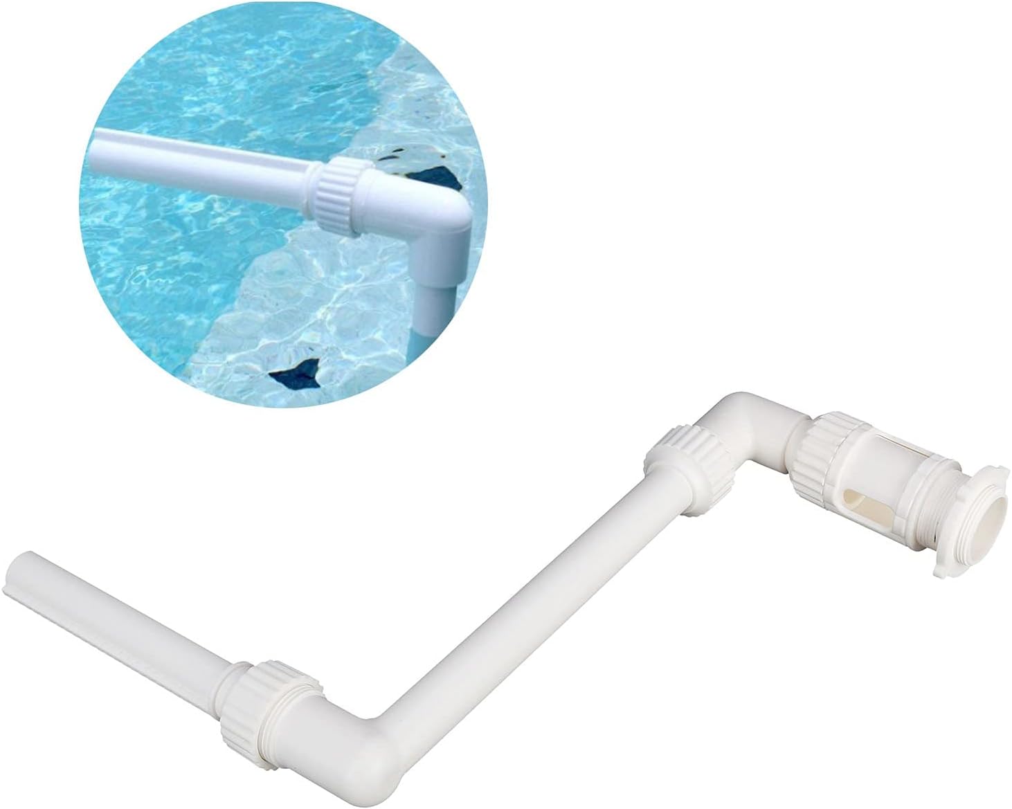 Water Fountain Dual Spray, Dual Spray Waterfall Sprinkler, Underground Swimming Pool Fountain for Above or In Ground Indoor Outdoor Pools