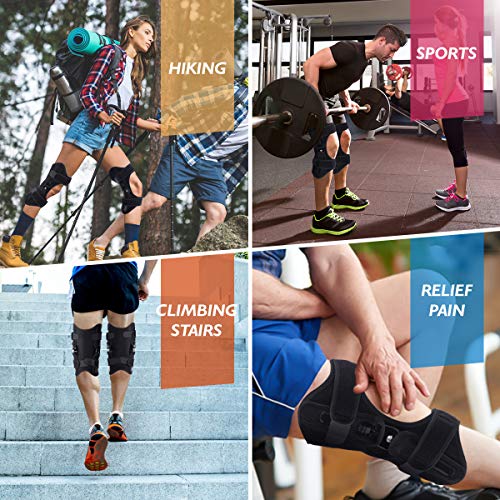 Slimerence New Knee Protection Booster, Non-slip Knee Pad 3-Speed Powerful Spring Force Adjustment Power lift Joint Knee Support for Sports Climbing Reduces Soreness Old Cold Leg, Small - Thumbnail 4