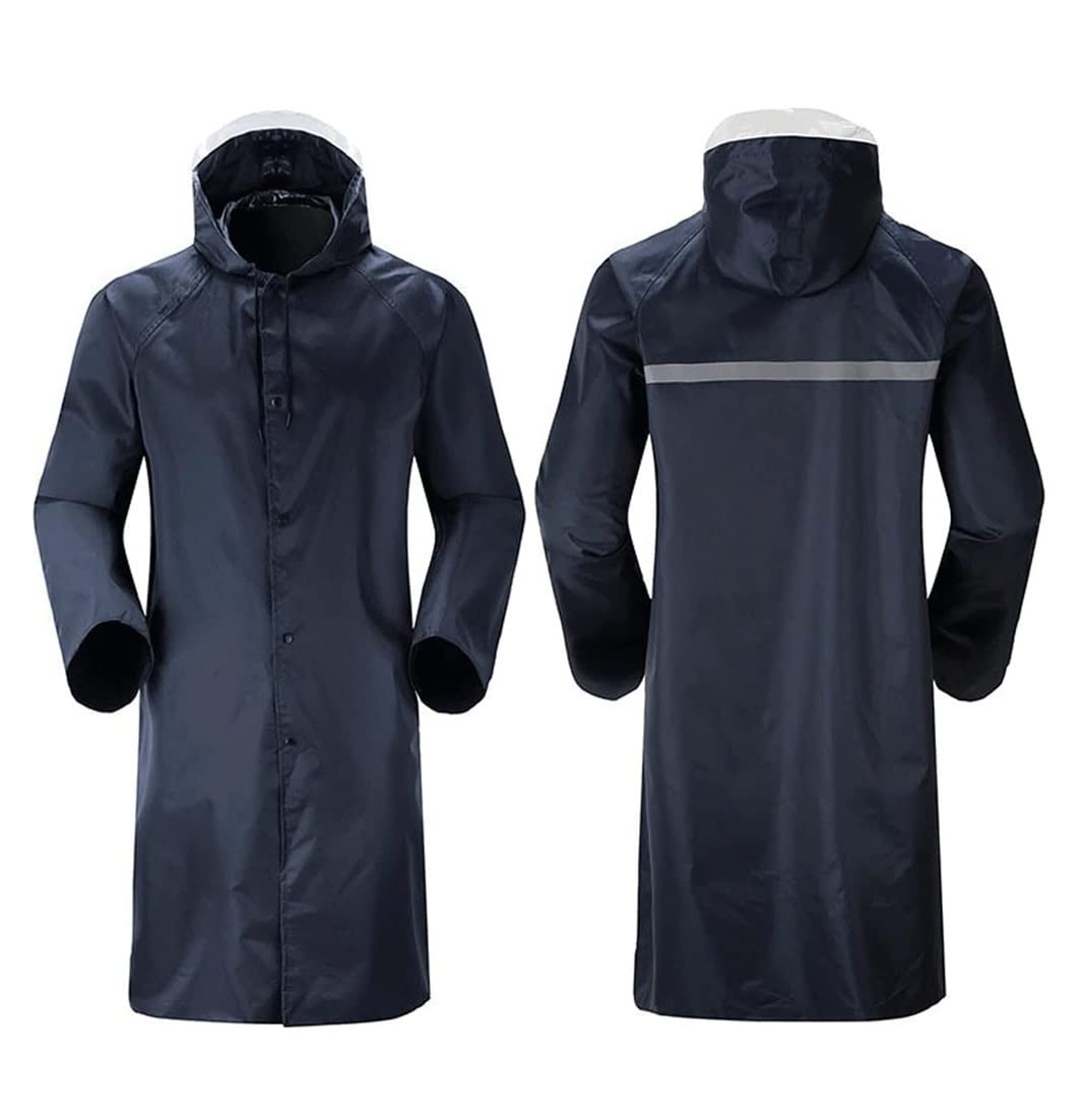 Chubasquero Impermeable Largo para Adultos Hombres Y Mujeres Trabajo Al Aire Libre Senderismo Poncho Impermeable Impermeable Ponchos De Lluvia Impermeables(XXL)