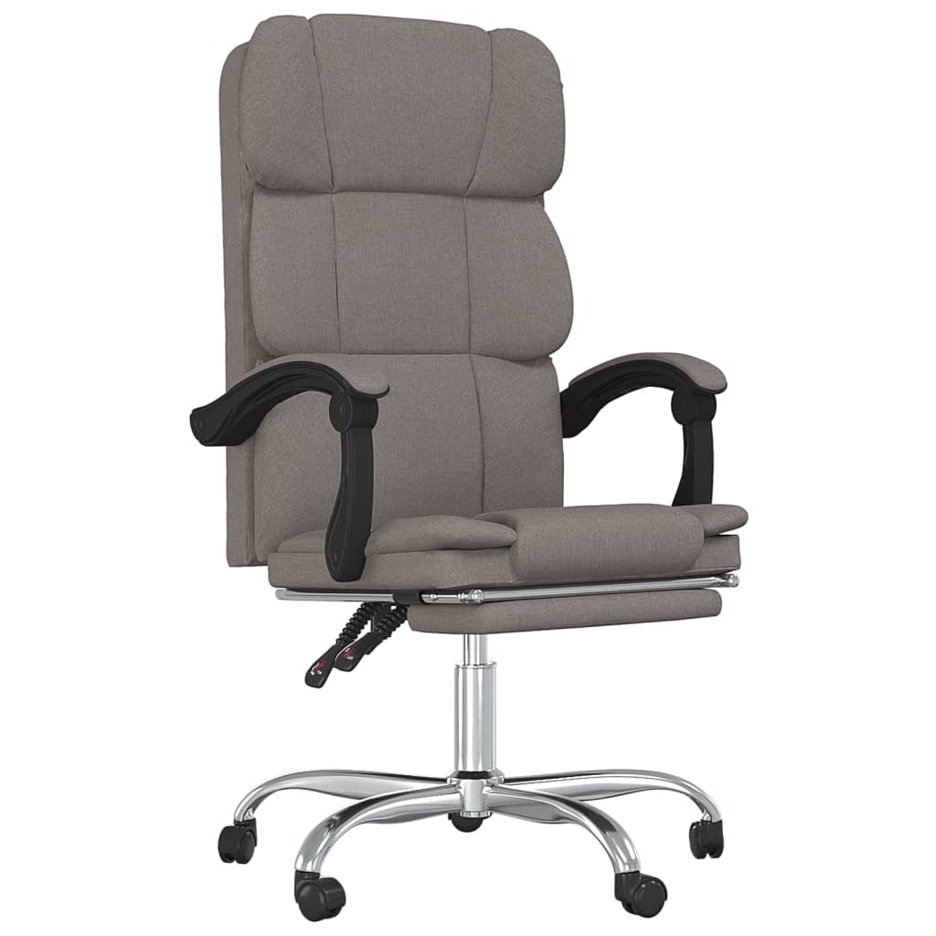 Silla de oficina giratoria de 360 grados con tejido transpirable, respaldo ajustable y reposapiés como silla de oficina ajustable en altura con función reclinable