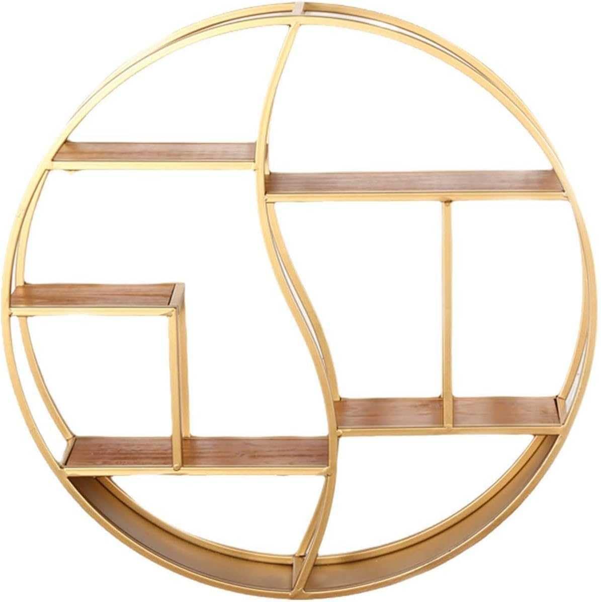 Étagère murale flottante ronde en métal pour ranger vos livres et objets sans encombrer