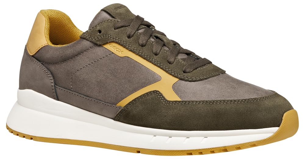 Geox Men U Branthon Sneaker, Gray, 6 UK