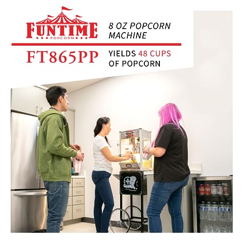 Image of FunTime FT865PP Palace Popper 8 oz Bar Style Popcorn Popper Machine