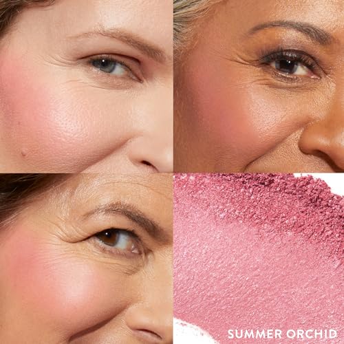 Image of LAURA GELLER NEW YORK Baked Blush-n-Brighten for Mature Skin - 08 Summer Orchid - Powder Blush Won't Settle into Fine Lines - Buildable Natural Finish - Longlasting Formula - Made in Italy
